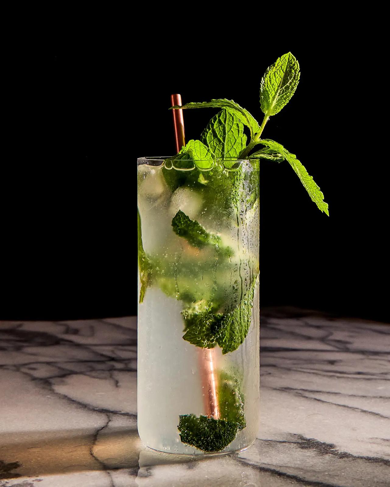 Classic mojito cocktail